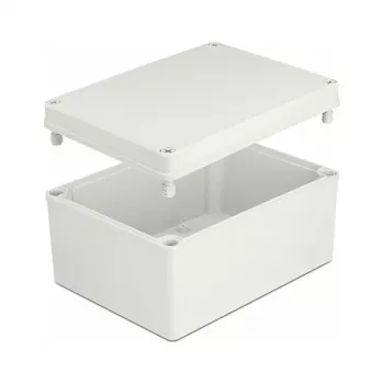 Caixa DeLOCK caixa de instalação IP65 à prova de água 200 x 150 x 100 mm cinzento