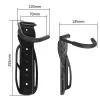 Suporte de bicicleta de parede MACLEAN MC-432, suporte vertical para bicicleta, largura ajustável, carga máx. 30 kg, preto