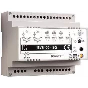 TechniSat BVS100-SG unidade de alimentação e controlo para instalações com 3 ramais calha DIN