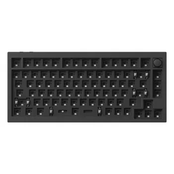 Teclado mecânico Keychron Q1 HE RGB Hot-Swappable sem fios carbono preto