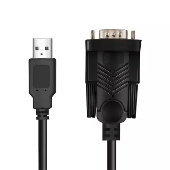 Cabo serial LogiLink AU0048A preto 1,5 m USB A DB-9