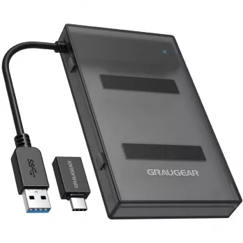 Estação de acoplamento para unidade de armazenamento GRAUGEAR G-2603-AC USB 3.2 Gen 1 (3.1 Gen 1) Type-A preto (G-2603-AC)