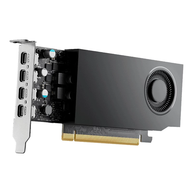 PNY NVIDIA RTX A1000 - placas gráficas - RTX A1000 - 8GB GDDR6 - PCIe 4.0 x8 Low-Profile - 4 x Mini DisplayPort (VCNRTXA1000-PL)