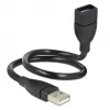 Cabo USB DeLOCK 35cm USB 2.0 83498 preto
