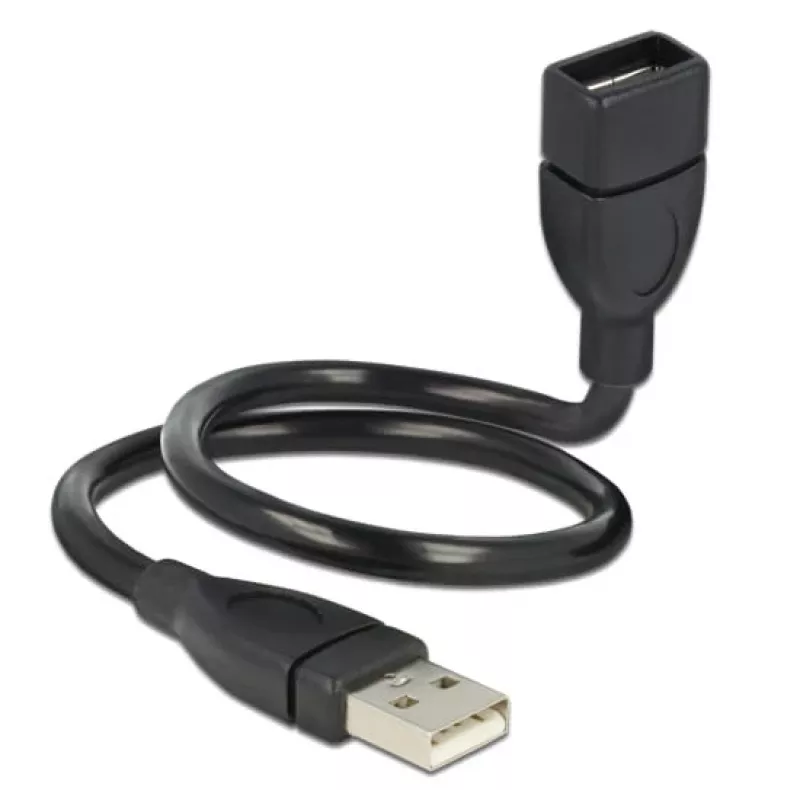 Cabo USB DeLOCK 35cm USB 2.0 83498 preto