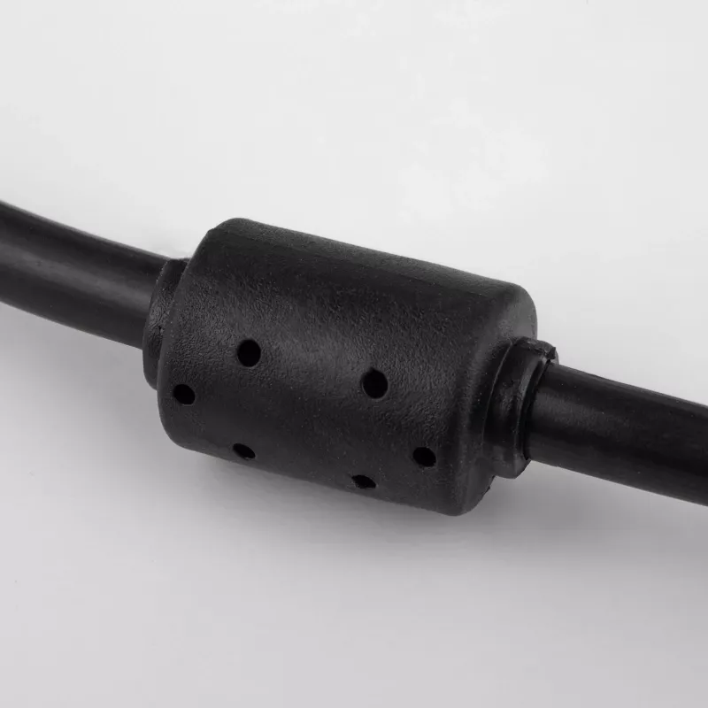 Akyga AK-AV-01 cabo VGA D-Sub 15 pinos macho/macho, 1,8 m, preto, com filtro de ferrite