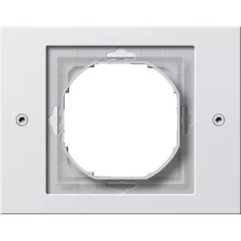 Moldura para interruptor elétrico Gira TX_44 branca, termoplástico, 110×86 mm, design convencional