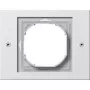 Moldura para interruptor elétrico Gira TX_44 branca, termoplástico, 110×86 mm, design convencional