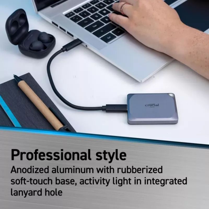 Crucial X9 Pro 4TB SSD portátil externa USB 3.2 Gen2 Type-C