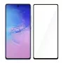 Proteção de ecrã em vidro temperado Tellur para Samsung S10 Lite — totalmente colado, compatível com capa, preto