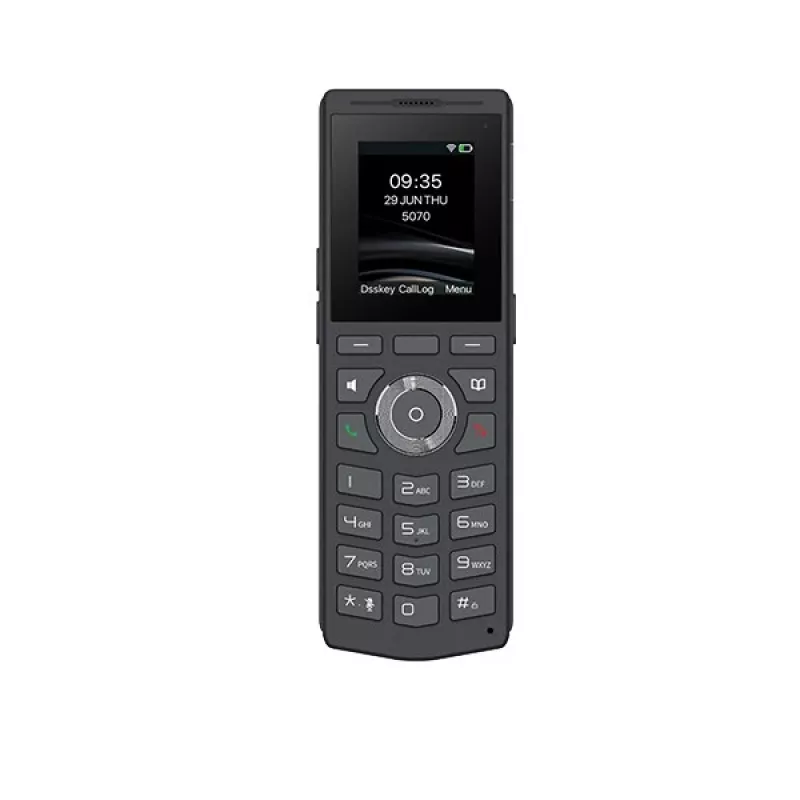 Telefone IP móvel Fanvil W610W preto 4 linhas Wi-Fi