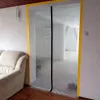 Porta de proteção contra poeira para renovação, cortina de poeira 220X110 reta
