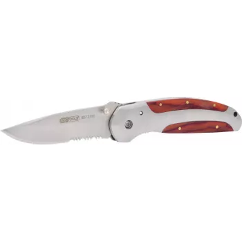 Faca de lâmina retrátil ks tools 907.2190, comprimento da lâmina 220,0 mm, com mecanismo de bloqueio
