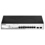 D-Link DGS-1210-08P/E Managed L2 Gigabit Ethernet (10/100/1000) Power over Ethernet (PoE) preto