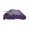 Teclado gaming NATEC Fury Kanabo K2 US retroiluminado branco mecânico cinzento-roxo