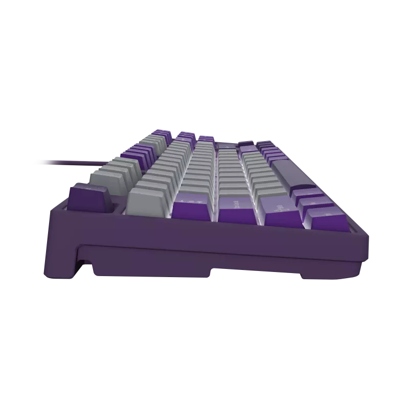 Teclado gaming NATEC Fury Kanabo K2 US retroiluminado branco mecânico cinzento-roxo
