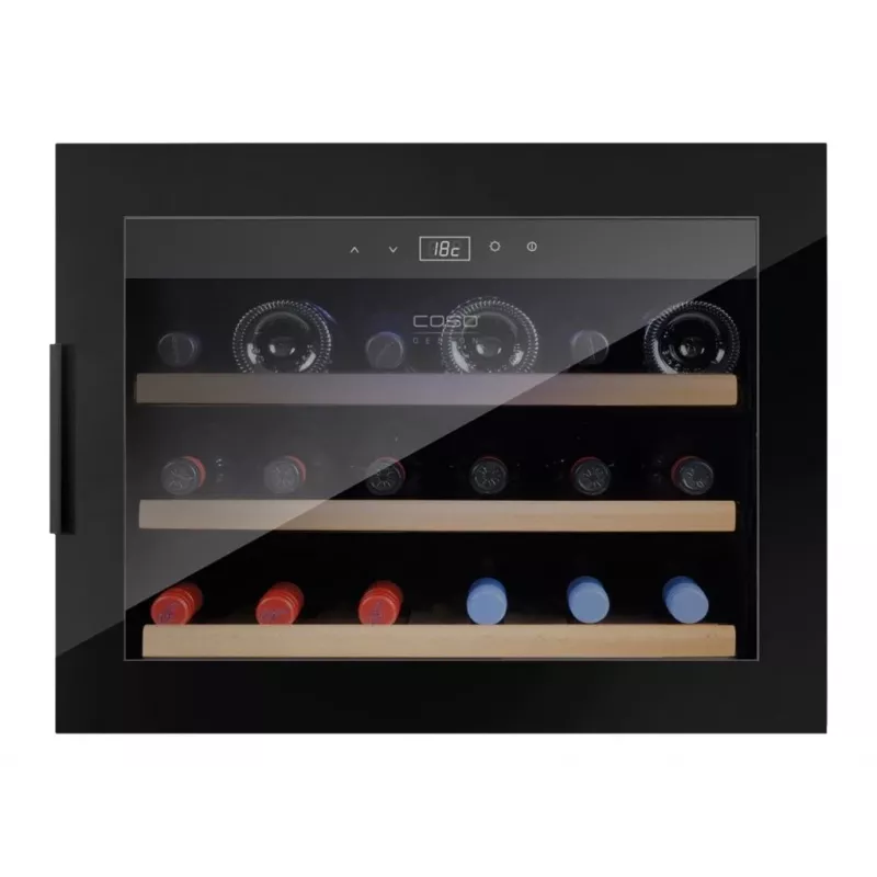 Caso WineSafe 18 EB preto garrafeira com compressor 18 garrafa(s)