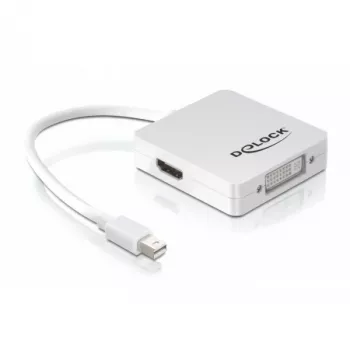 Adaptador de cabo de vídeo DeLOCK 61768 Mini DisplayPort DisplayPort DVI HDMI 0,24 m