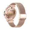 Smartwatch Colmi V89 aço inoxidável dourado com Bluetooth e medidor de frequência cardíaca
