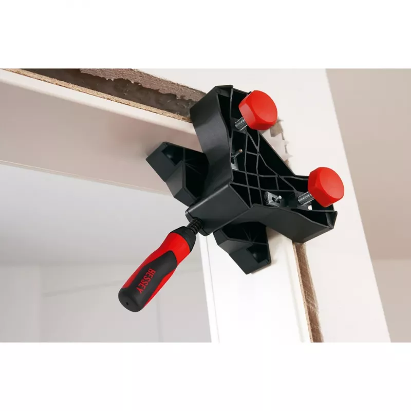 Grampo de batente de porta angular WTR preto vermelho 35 70