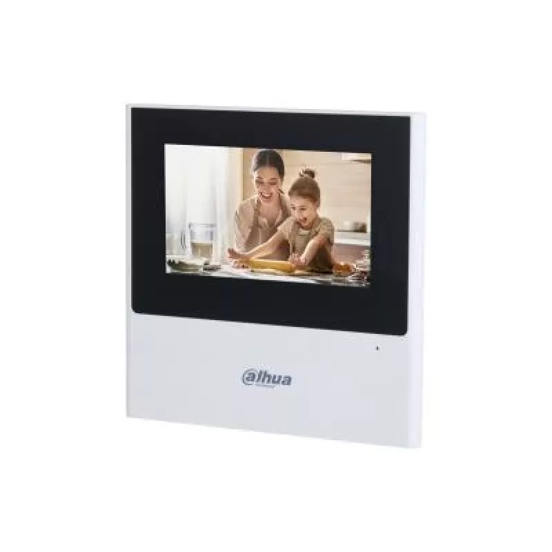 Dahua VTH2611L-WP monitor interior IP e Wi-Fi, ecrã tátil TFT de 4,3 polegadas (10,9 cm), 480x272, PoE, branco