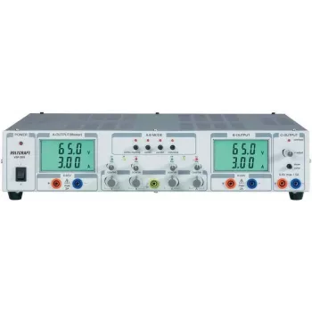 Fonte de alimentação de laboratório Voltcraft, ajustável VSP 2653 0,1 - 65 V/DC 0 - 3 A 399 W 3 x (VSP 2653)