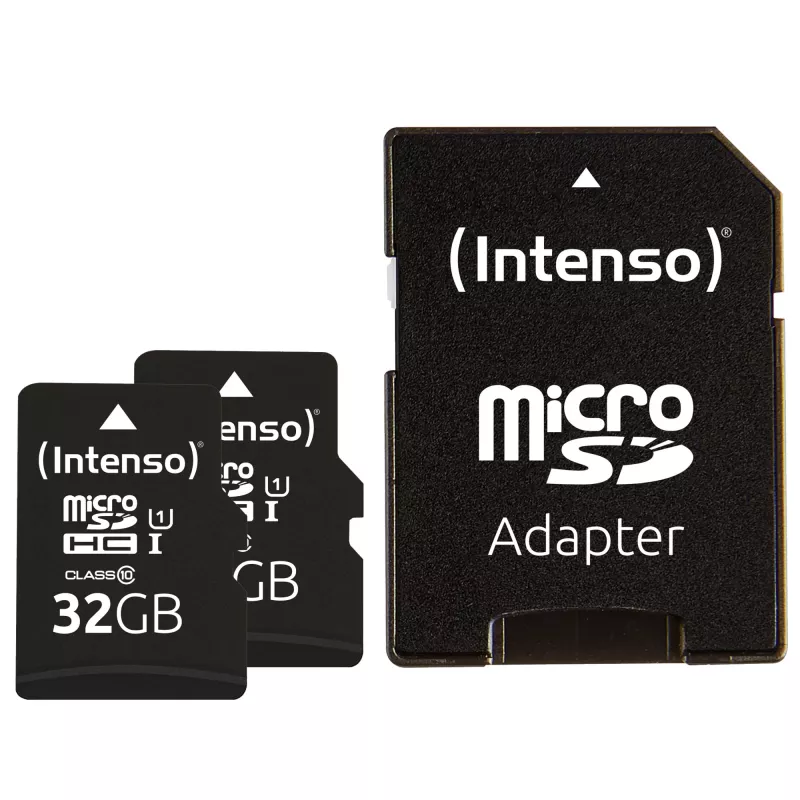 Memória flash Intenso 32GB UHS-I microSDHC pack duplo