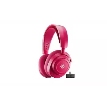 Headset Steelseries Arctis Nova 7P Wireless Gen 2 com fios e sem fios over-head gaming USB Type-C Bluetooth magenta