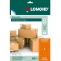 Etiquetas de papel autoadesivas Lomond Universal, 1/210x297, A4, 50 folhas, laranja néon