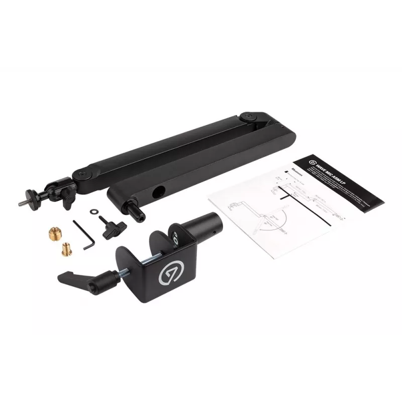 Braço para microfone Elgato Wave Mic Arm Low Profile — braço articulado de perfil baixo ajustável para estúdio e streaming