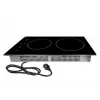 Placa cerâmica LIN LC-G3048, encastrar, 4 zonas de cozedura, 3000 W, controlo tátil, superfície de vidro, segurança para crianças