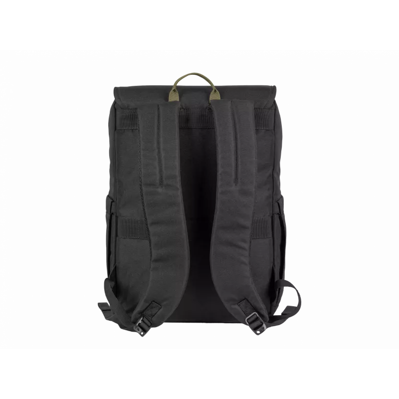 NATEC Niala NTO-2239 mochila para portátil de 39,6 cm (15,6 polegadas), 18 L, resistente a salpicos, poliéster reciclado, preto/verde escuro