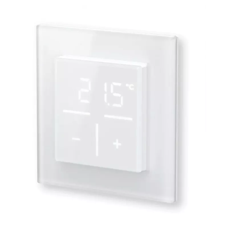 Termóstato de parede em vidro Homematic IP Modelo 161458A0 – digital, branco, 230 V, IP20