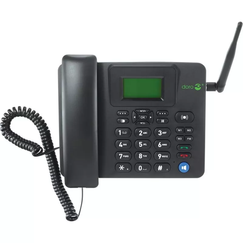 Telefone IP Doro 4100H preto telefone com fio LCD 128x64 500 entradas