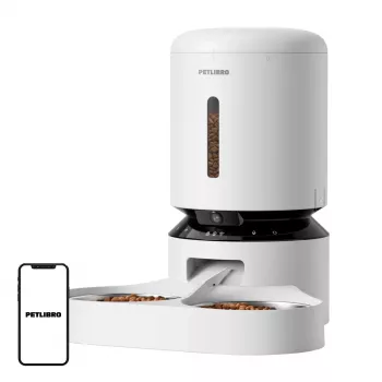 Comedouro Petlibro Granary com câmara e tigela dupla, 5L (branco)
