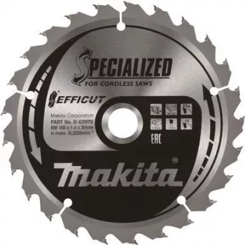 Makita Efficut E-12946 Lâmina de serra circular, 270 x 30 x 2,15 mm, 24 dentes