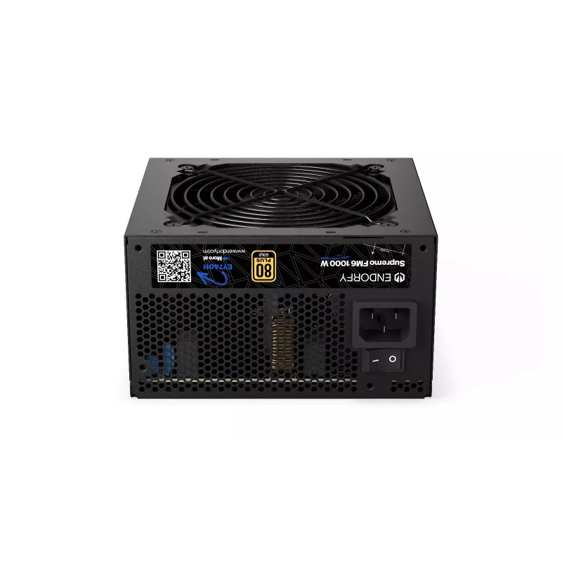 Fonte de alimentação Endorfy Supremo FM6 1000W, 80 PLUS Gold, ATX 3.1, modular, preto
