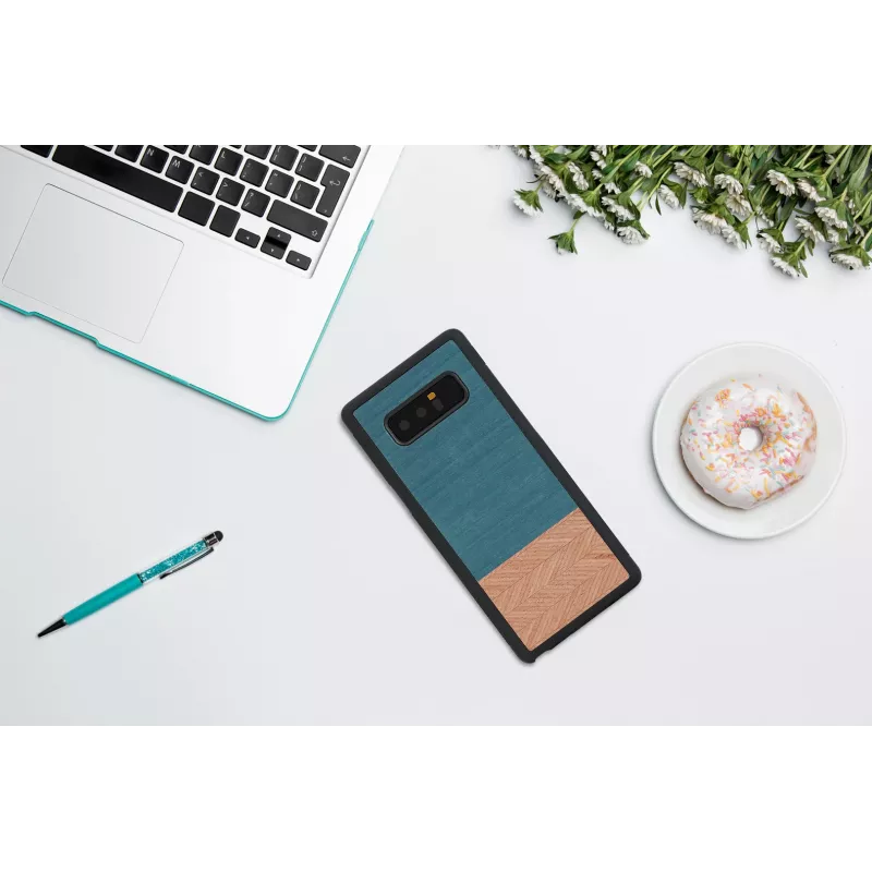 Capa para smartphone man and wood para Galaxy Note 8 – Denim preto