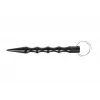 Caneta tática GUARD YC-008-BL — caneta compacta em duralumínio com quebra-vidros, 150 mm, 50 g, preta