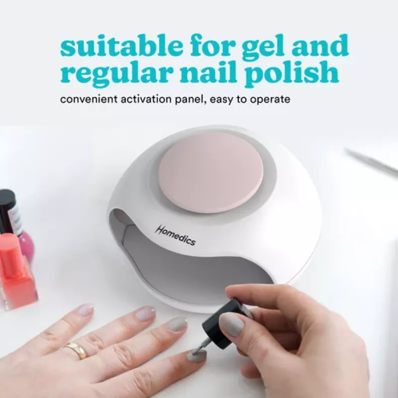 Secador de unhas HoMedics ND-H100WH aparelho compacto de secagem rápida para salões e uso doméstico