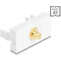 Adaptador DELOCK RP-SMA conector macho para RP-SMA conector fêmea branco, Modelo 90903