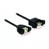 Cabo USB DeLOCK USB 2.0 B/A 0,25 m