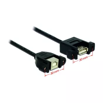 Cabo USB DeLOCK USB 2.0 B/A 0,25 m