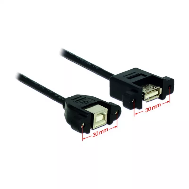 Cabo USB DeLOCK USB 2.0 B/A 0,25 m