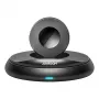 Carregador de relógios sem fios dobrável Joyroom JR-W12 preto – estação de carregamento sem fios para smartwatches, design dobrável, carregador de viagem compacto