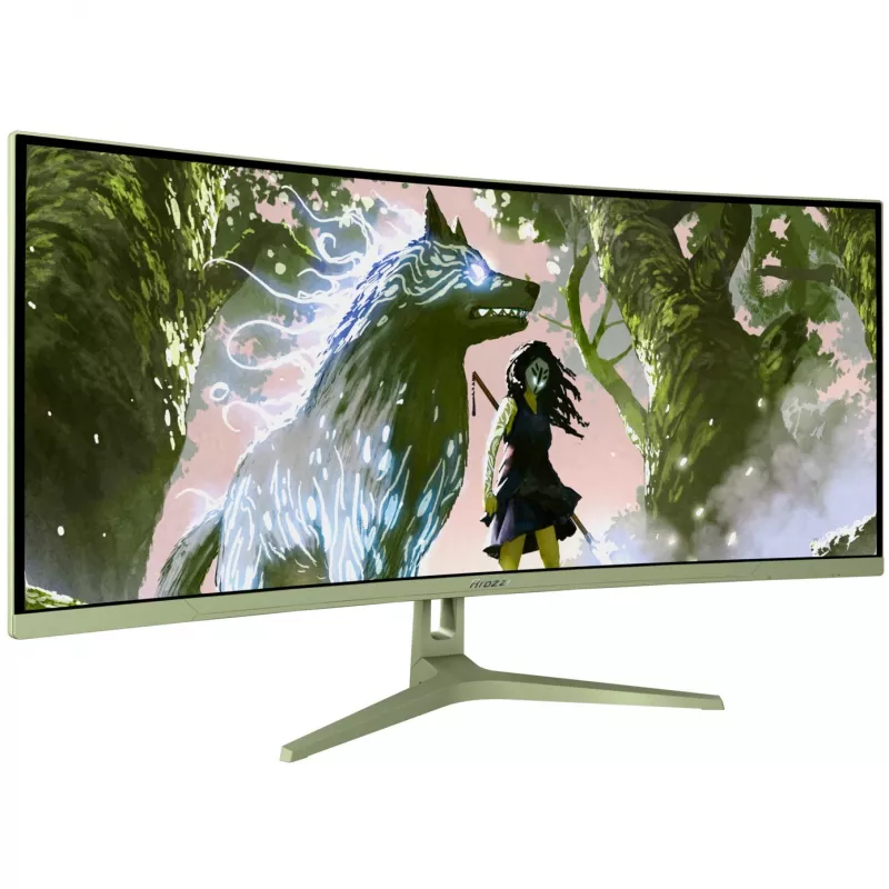 Monitor curvo Arozzi Nova 34 polegadas (86,4 cm) 3440×1440 AZ-NO-34T2K165-FST verde