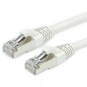 Roline - Cabo patch - RJ-45 (M) para RJ-45 (M) - 50 cm - SFTP, PiMF - CAT 6a - sem halogéneos, moldado, proteção anti-dobras - cinzento
