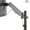 Suporte de monitor de secretária MACLEAN MC-775 para ecrãs de 32 polegadas (81,3 cm), VESA 75x75–100x100, até 8 kg, cinzento