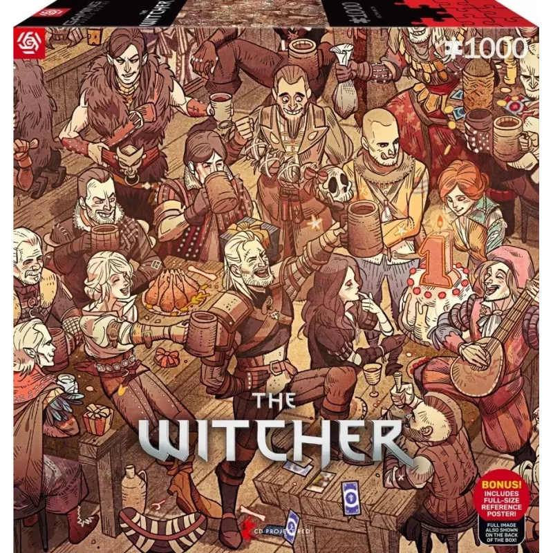Puzzle Good Loot Gaming: The Witcher (Wiedźmin) Aniversário, 1000 peças