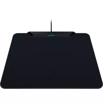 Razer | Tapete de rato gaming sem fios com base de carregamento, Hard Edition | HyperFlux V2 Wireless Charging System | Tapete de rato gaming | 360 x 311 mm | preto